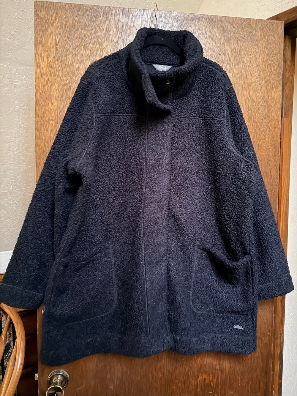 Natural Reflections Teddy Sherpa Jacket - Black